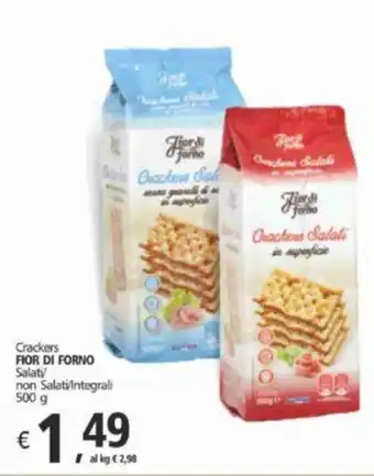Alter Discount Crackers FIOR DI FORNO Salati non Salati/Integrali 500 g offerta