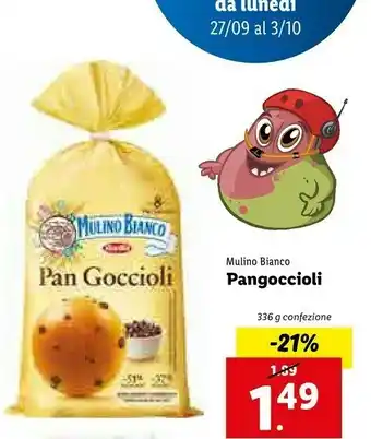 Lidl Mulino Bianco Pan Goccioli 336 G(ml) offerta