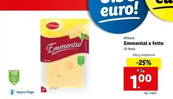 Lidl Milbona Emmental A Fette offerta