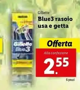 Gillette Blue3 Rasoio Usa E Getta
