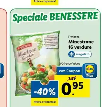 Lidl Freshona Minestrone 16 Verdure offerta