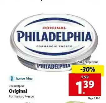 Lidl Mondelez Philadelphia Original offerta