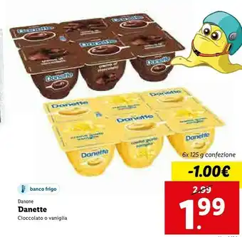 Lidl Danone Danette Cioccolato offerta