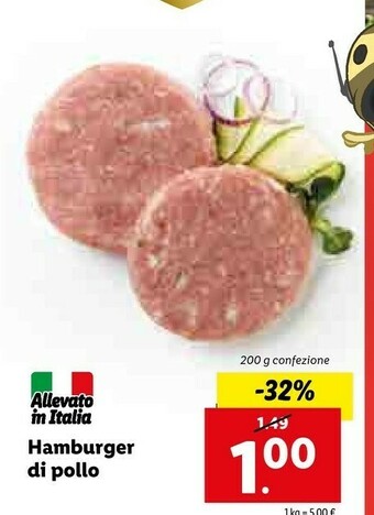 Lidl Hamburger Di Pollo offerta