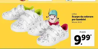 Lidl Lupilu Scarpe Da Colorare Per Bambini offerta