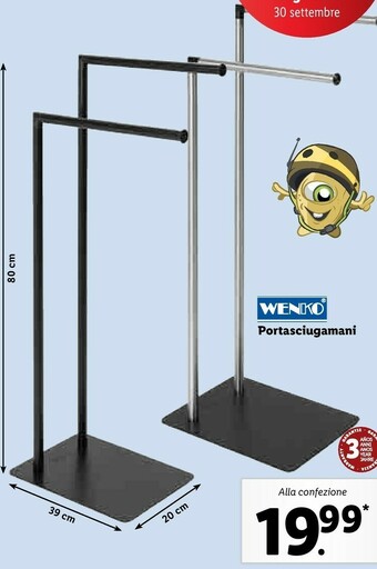 Lidl Wenko Portasciugamani offerta