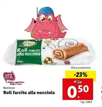 Lidl Nastrecce Roll Farcito Alla Nocciola offerta