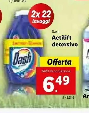 Dash Actilift Detersivo 2420 Ml