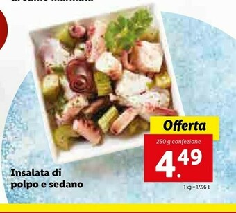Lidl Insalata Di Polpo E Sedano offerta