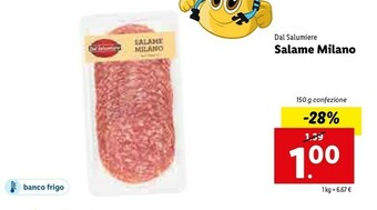 Lidl Dal Salumiere Salame Milano offerta