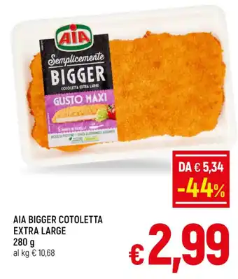 A&O AIA BIGGER COTOLETTA EXTRA LARGE 280 g offerta