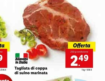 Lidl Tagliata Di Coppa Di Suino Marinata offerta