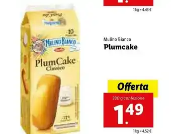 Lidl Mulino Bianco PlumCake Classico 330 G(ml) offerta