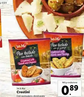 Lidl Sol & mar Crostini Con Pomodoro Disidratato offerta