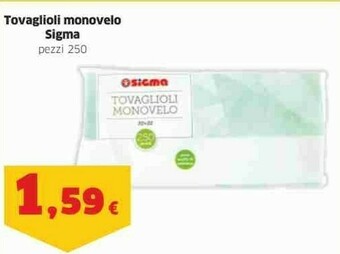 Sigma Sigma Tovaglioli Monovelo offerta
