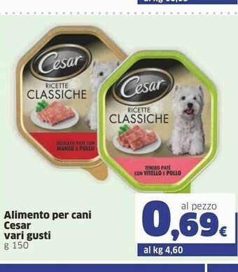 Sigma Cesar Alimento Per Cani offerta