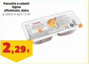 Sigma Sigma Pancetta A Cubetti Affumicata offerta