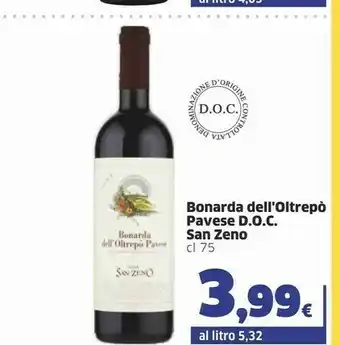 Sigma San Zeno - Bonarda dell'Oltrepo' Pavese 750 g(ml) offerta