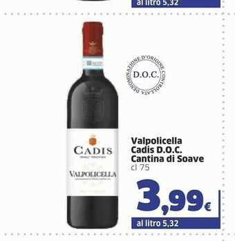 Cantina di soave Valpolicella Cadis Doc