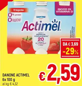 A&O DANONE ACTIMEL 6x 100 g offerta