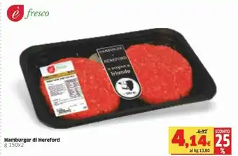 Sigma Hamburger Di Hereford offerta