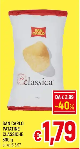 A&O SAN CARLO PATATINE CLASSICHE 300 g offerta