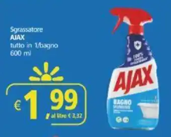 Sgrassatore AJAX tutto in 1/bagno 600 ml