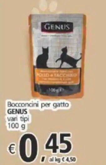 Alter Discount Bocconcini per gatto GENUS vari tipi 100 g offerta