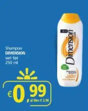 Shampoo DIMENSION vari tipi 250 ml