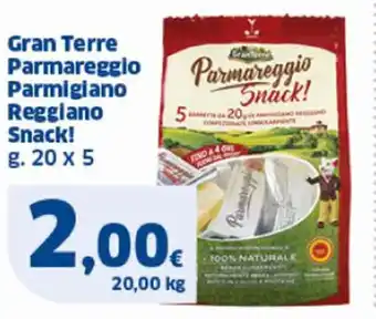 Sigma Gran Terre Parmareggio Parmigiano Reggiano Snack! g. 20 x 5 offerta
