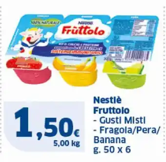 Sigma Nestlè Fruttolo - Gusti Misti - Fragola/Pera/ Banana g. 50 x 6 offerta