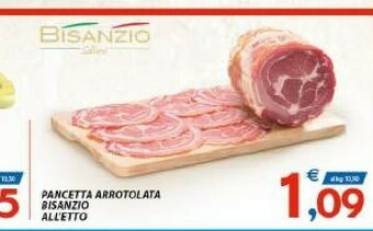 Vivo Supermercati Bisanzio Pancetta Arrotolata Bisanzio offerta