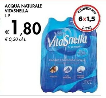 Bennet Vitasnella Acqua Naturale offerta