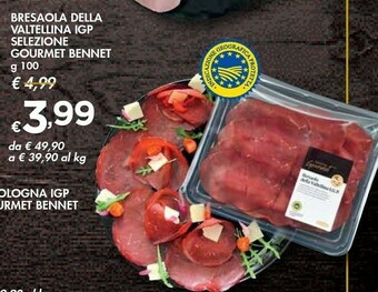 Bennet Bresaola Della Valtellina Igp Selezione Gourmet Bennet offerta