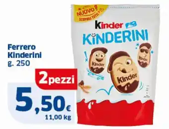 Sigma Ferrero Kinderini g. 250 offerta