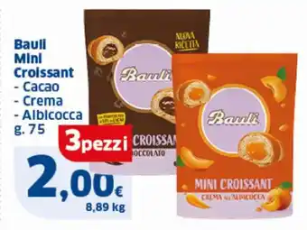 Sigma Bauli Mini Croissant - Cacao - Crema - Albicocca g. 75 offerta