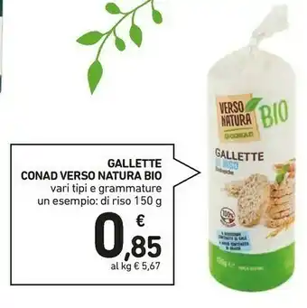 Conad Natura bio Conad Verso Gallette Di Riso offerta