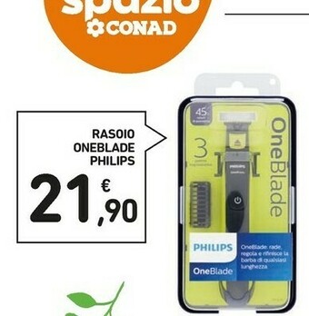 Conad Philips Rasoio Oneblade offerta