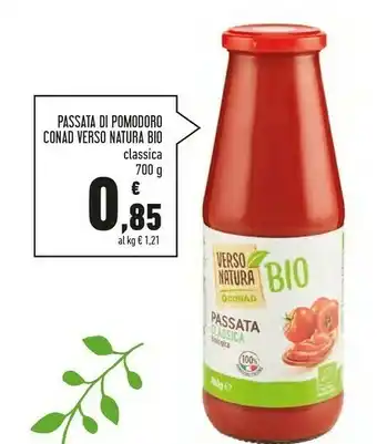 Conad Conad - Passata Classica Biologica Verso Natura 700 g(ml) offerta