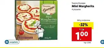Lidl Taverna giuseppe Mini Margherita 360 G(ml) offerta