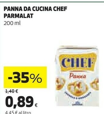 Coop Chef Parmalt Panna Da Cucina offerta