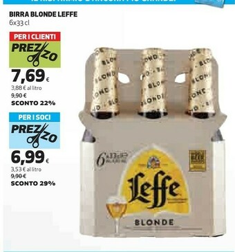 Coop Leffe Birra Blonde offerta