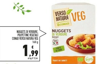 Conad Superstore Conad - Nuggets Di Verdure Biologici Veg Verso Natura 160 G(ml) offerta