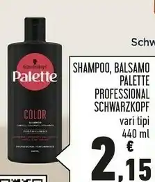 Conad Schwarzkopf Professional Palette Shampoo offerta
