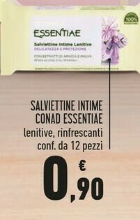 Conad Conad Salviettine Intime Essentiae offerta