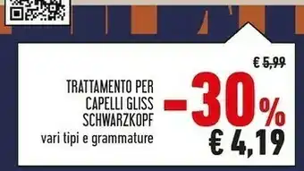 Conad Schwarzkopf Gliss Trattamento Per Capelli offerta