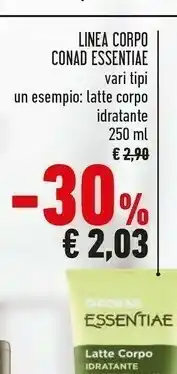 Conad Conad Linea Corpo Essentiae offerta