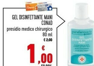 Conad Conad Gel Disinfettante Mani offerta