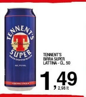 Sigma Tennent's Birra Super offerta