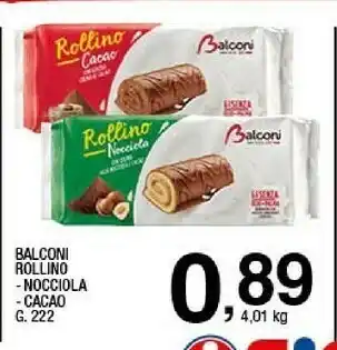 Sigma Balconi Rollino Alla Nocciola 222 G(ml) offerta